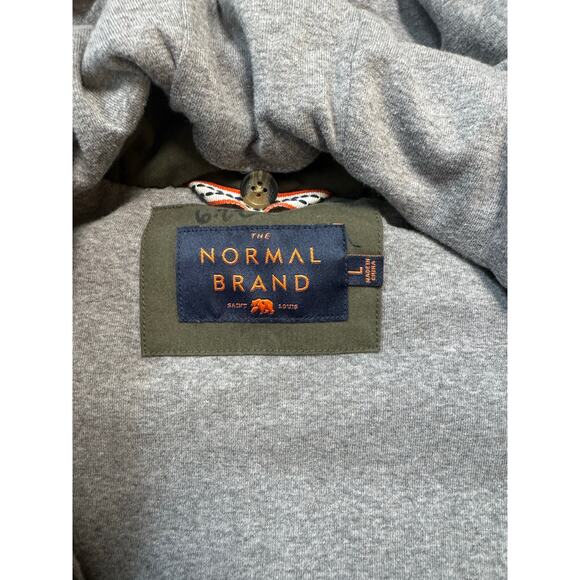 The NORMAL BRAND DANO Hooded Men's Vest, size Large, Green - Picture 8 of 14